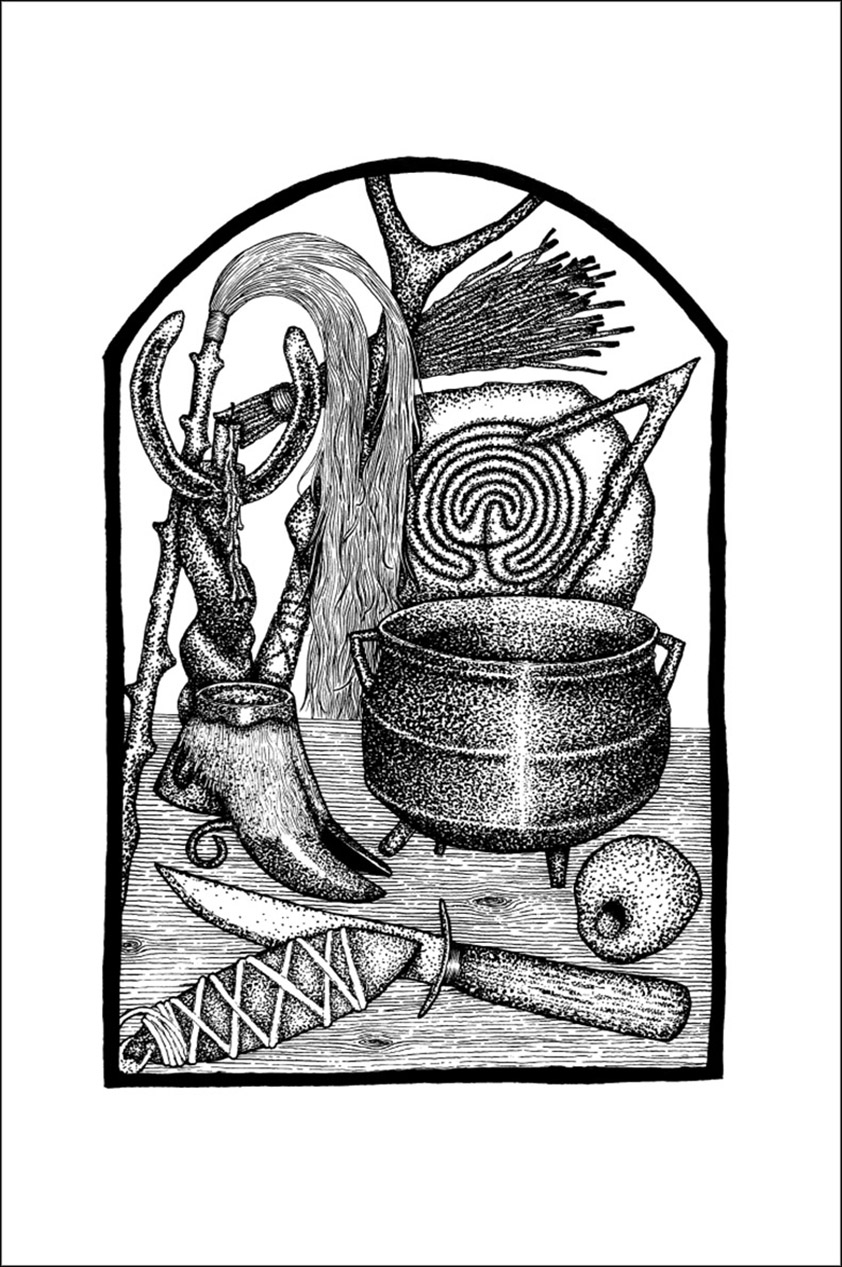 Traditional Witchcraft a Cornish Book of Ways by Gemma Gary - drawing by Gemma Gary